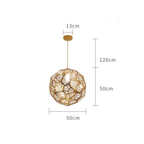 Home Chandelier Moderna Red Redonda de Arte Redondo Bola de Diamante de Acero Inoxidable Dormitorio de Comedor de Tablero