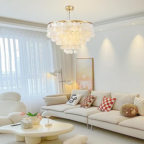 Ladies Jewellery Chandelier LED Ceiling Light Fixture Living Room Flush Mount Chandelier Kitchen Hanging Lamp, Dining Room Acrylic Chic Ceiling Chandeliers Lighting for Bedroom Pendant Lamp Necklace
